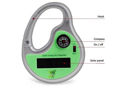 Clip Solar Powered Mosquito Repellent with Compass