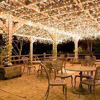 LED Solar Powered String Lights For Holiday Christmas Weddings Patio Party Outdoor Fence Gate Home Use