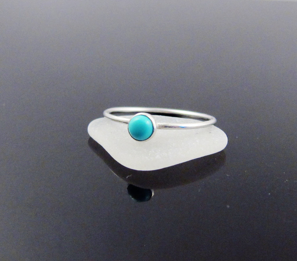 December Birthstone Ring Turquoise-Sterling Silver