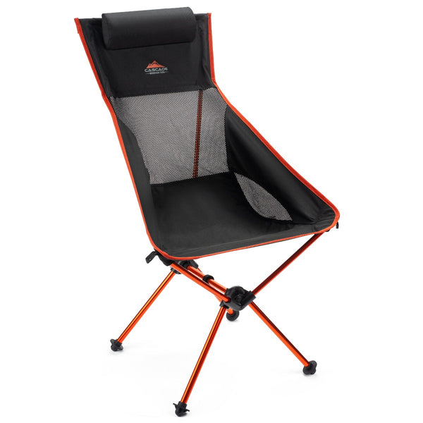 high backed camping chair