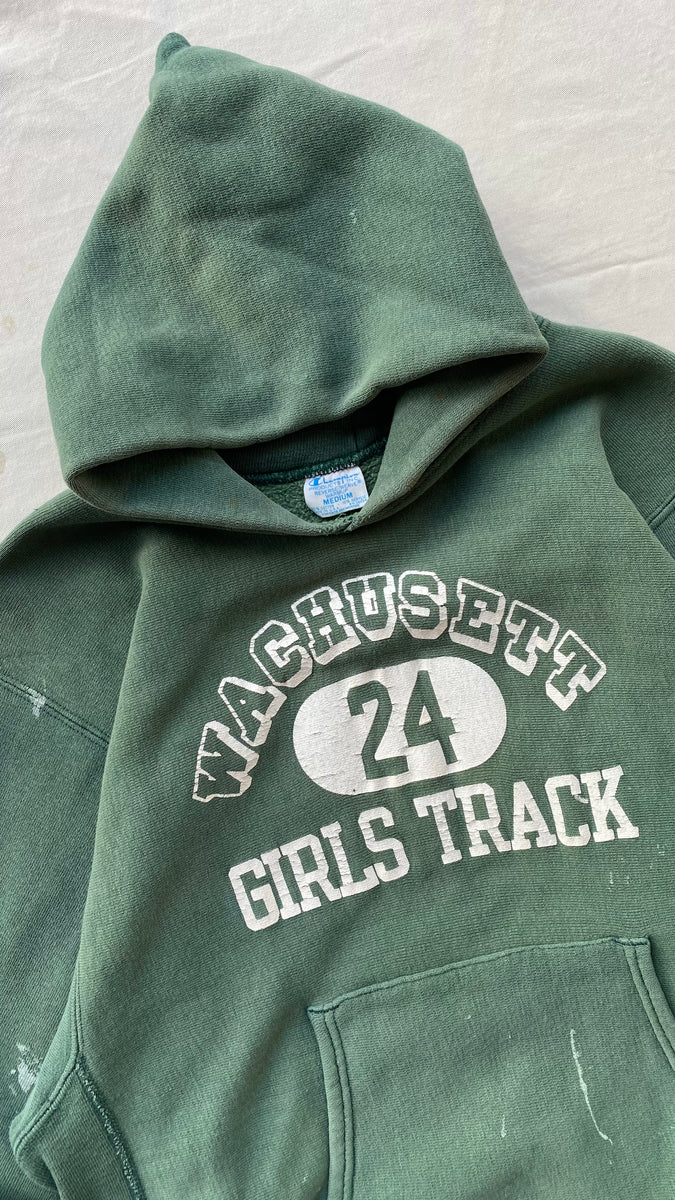 70s Champion reverse weave hooded sweatshirt wachusett medium