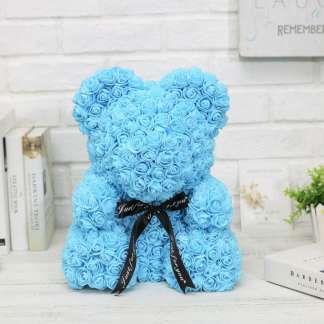 rose bear blue