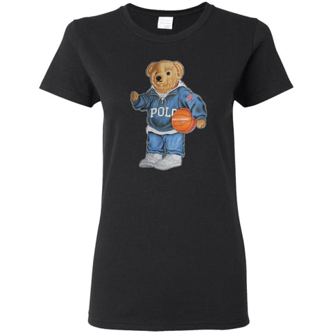 Bigger Bear With Sport Fashion T-shirt Black / S G500L Gildan Ladies' 5.3 oz. T-Shirt - teesdiys