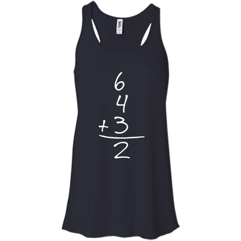 6432 Baseball Funny Shirt T-shirt Midnight / X-Small B8800 Bella + Canvas Flowy Racerback Tank - teesdiys
