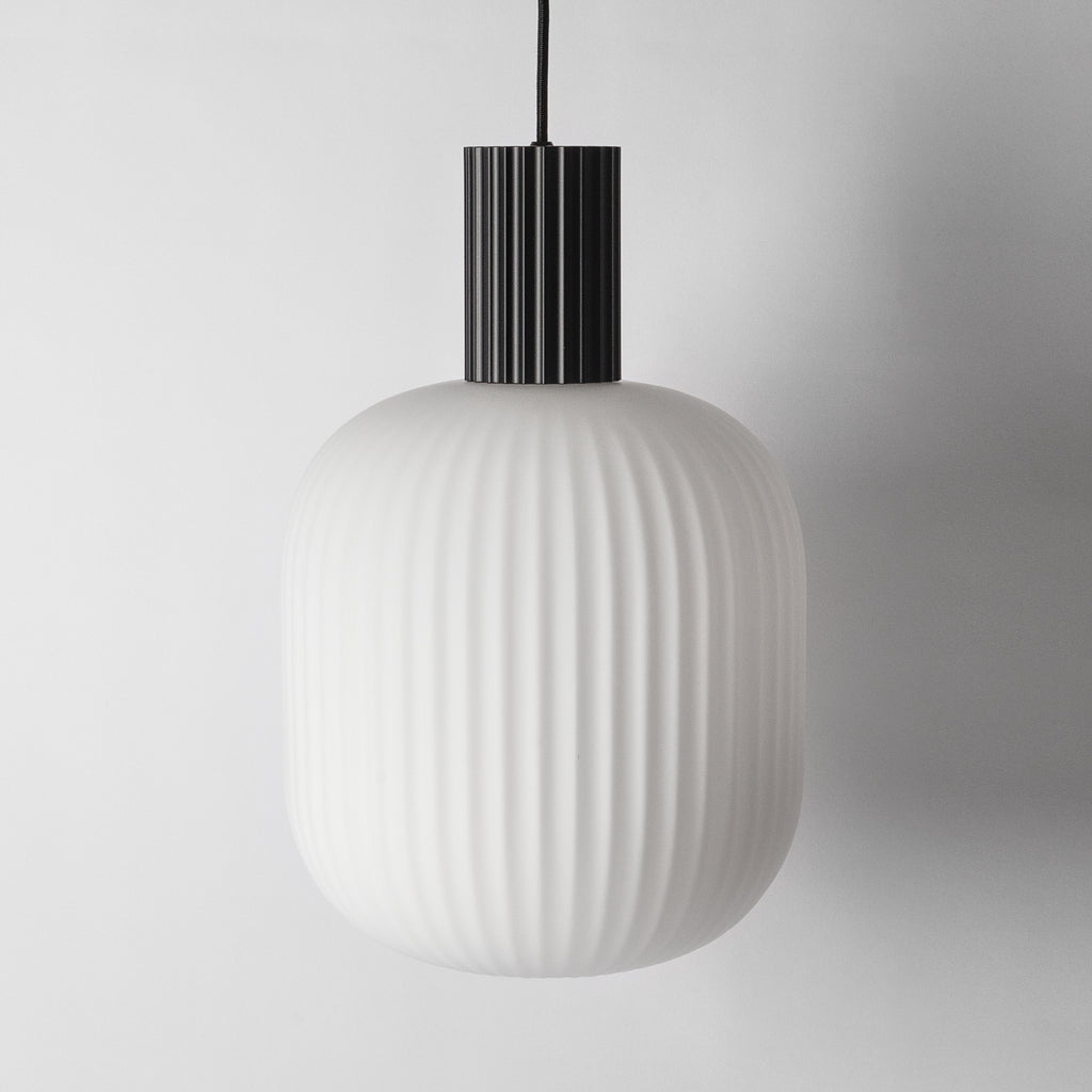 frosted globe pendant light