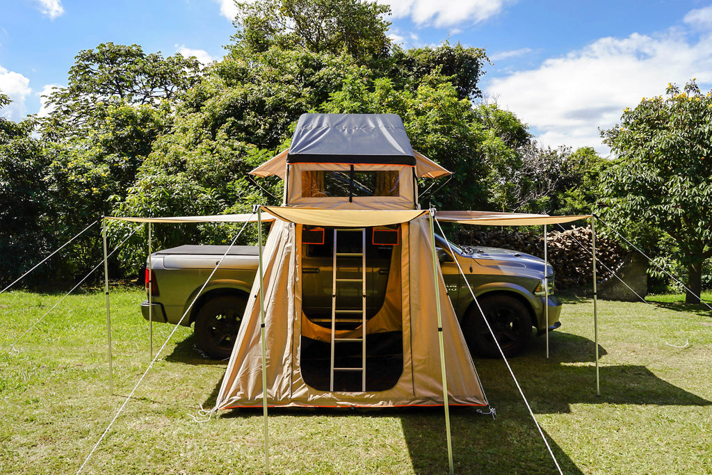 Wanaka Roof Top Tent Setup Open View