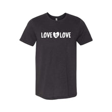 love is love t-shirt - black heather - soft and spun apparel