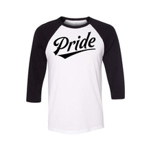 pride baseball tee - lgbt t-shirt - black