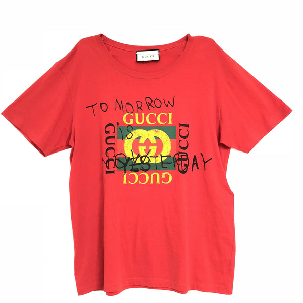 gucci t shirt tomorrow is yesterday