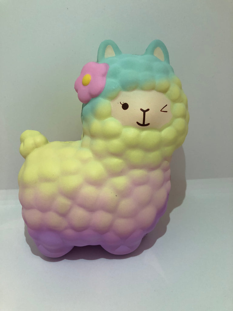 squishy alpaca rainbow