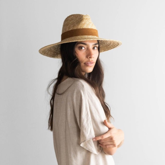 isla straw fedora