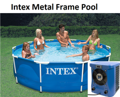 hot splash above ground pool heat pump metal frame pool sizing