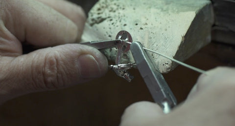cufflinks assembled by hand