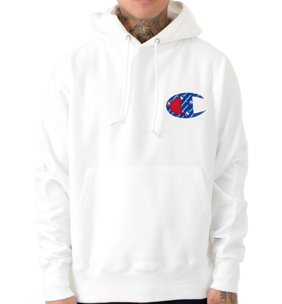 Logo Pullover Hoodie White – CrazeeCausa