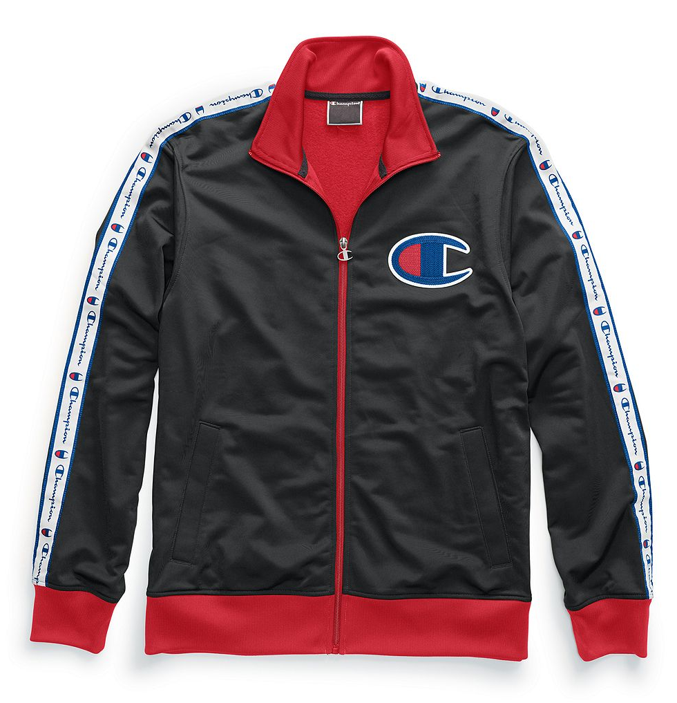 black champion track jacket