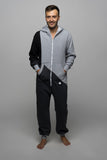 men onesie grey