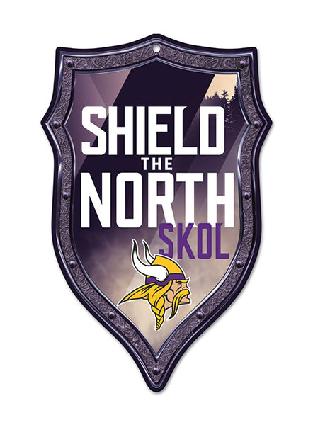 Vikings Shield The North 11 X 17 Wood Sign Office Vikings Locker Room