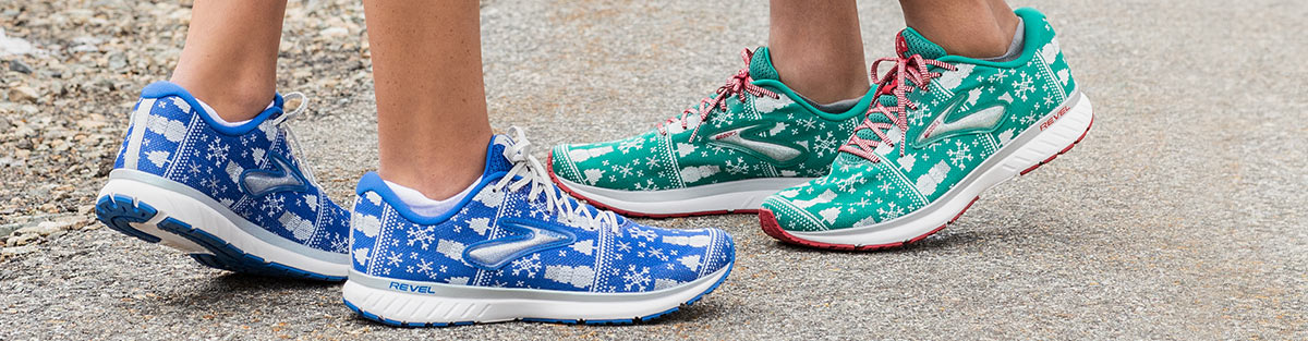 brooks running ugly sweater shoes