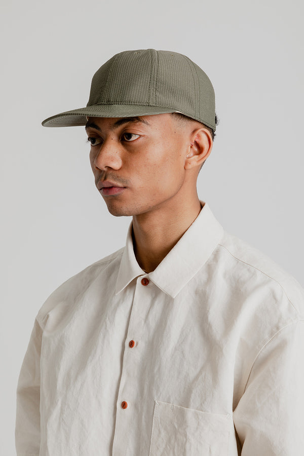 diaspora SEERSUCKER BELL olive HAT