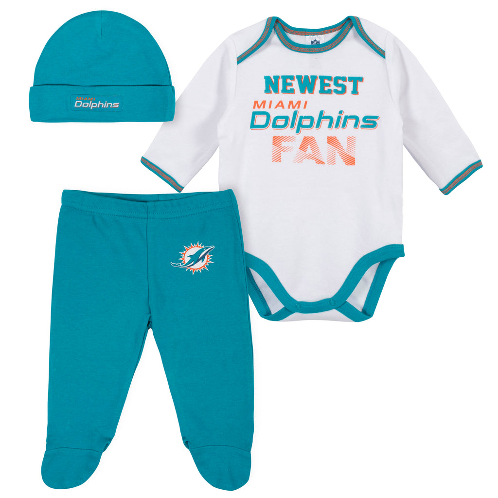 Newest Dolphins Fan Baby Boy Bodysuit 