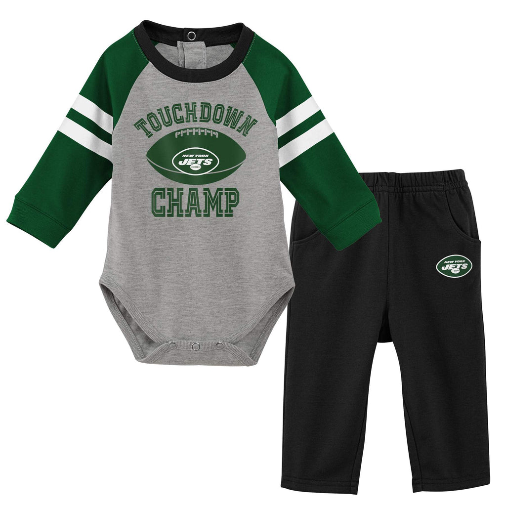 Jets Baby Boys 3-Piece Bodysuit, Pant, and Cap Set – babyfans