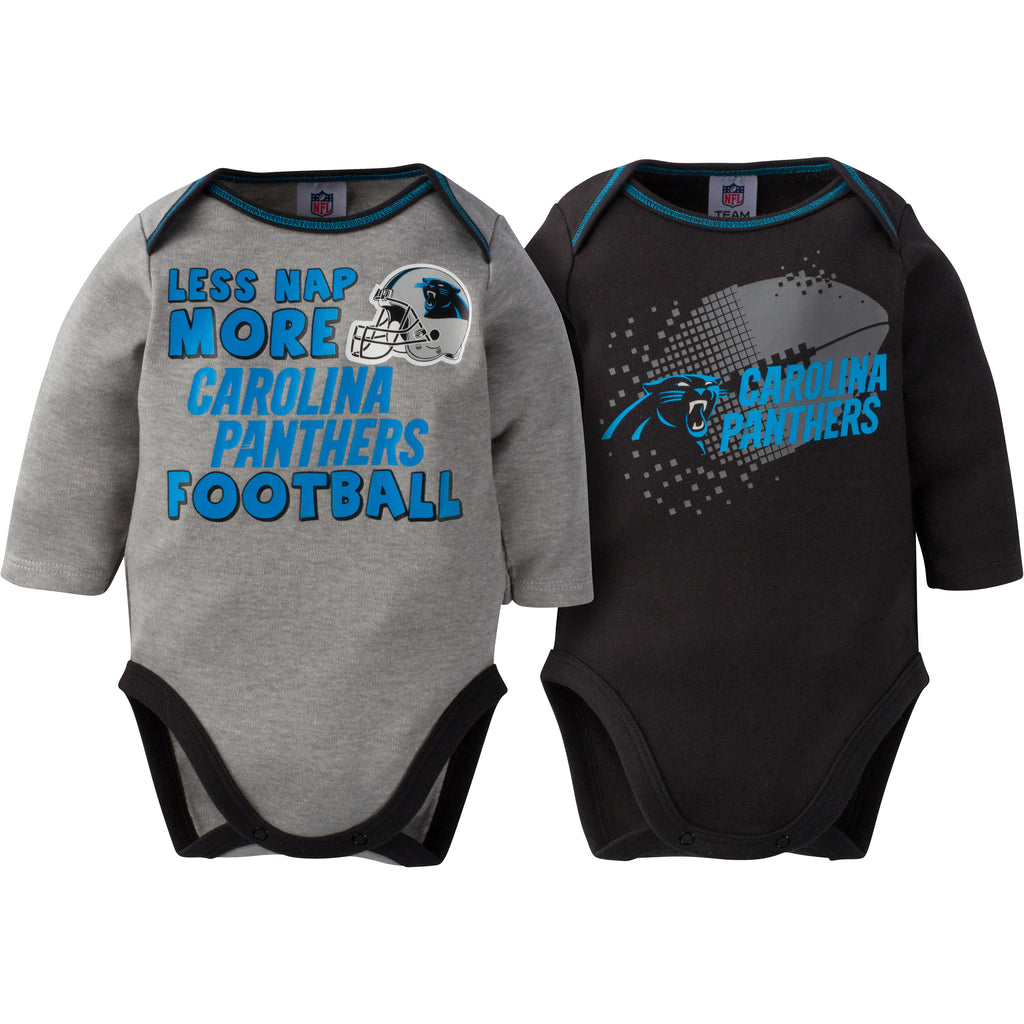 NFL Carolina Panthers 3 Pack Short Sleeve Bodysuit, black/blue/white  Carolina Panthers, 0-3 Months (137453160PAT03M-004)