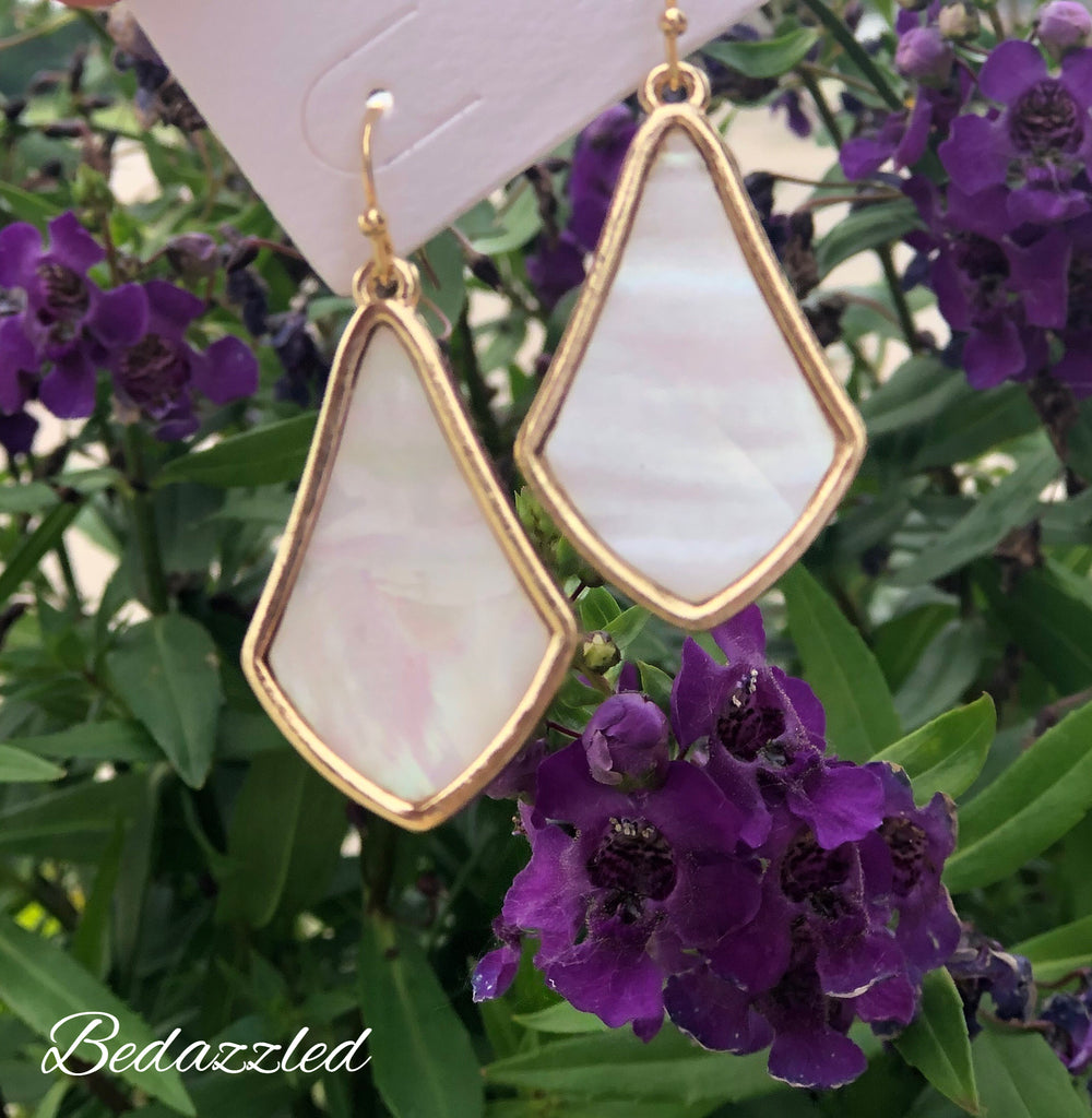 Ivory Marble Earrings