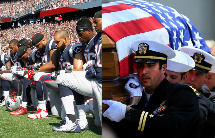 NFL DISRESPECTING VETERANS AND THE FLAG.