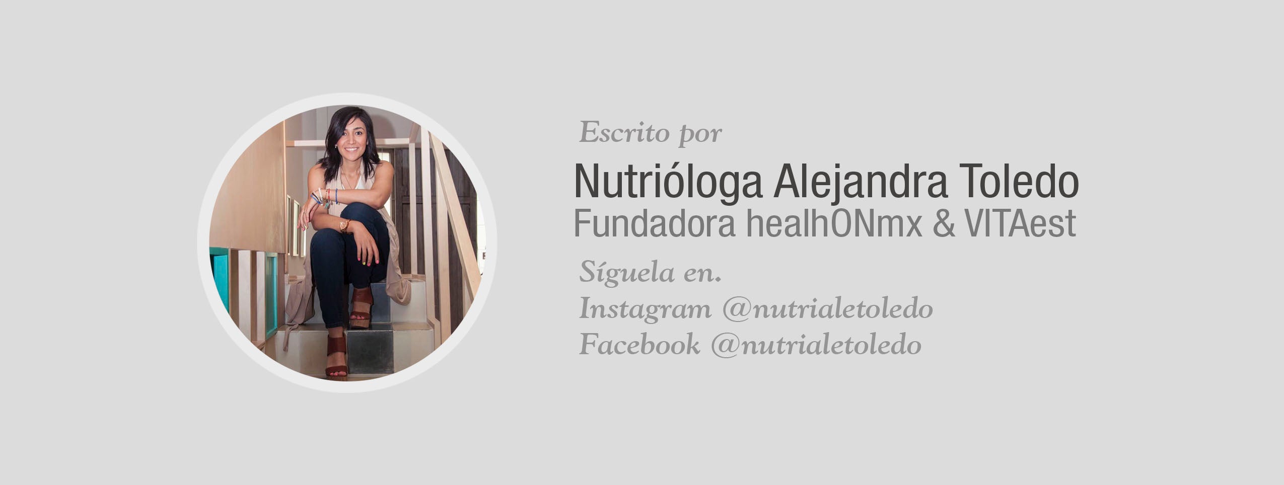 Nutriologa Alejandra Toledo