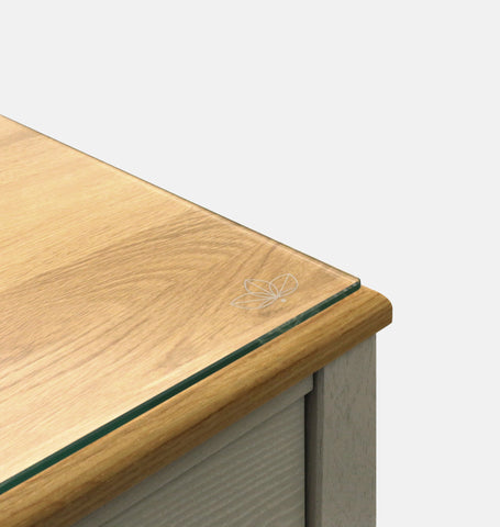 Glass protector for bedside table