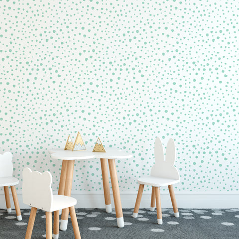  Mint Dalmatian Dots Self-Adhesive Wallpaper Mint Dalmatian Dots Self-Adhesive Wallpaper Mint Dalmatian Dots Self-Adhesive Wallpaper