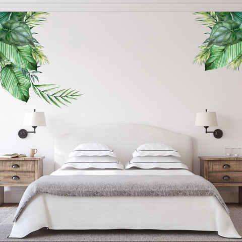 How To Create A Tropical Theme with Tropical Leaves Wall Stickers