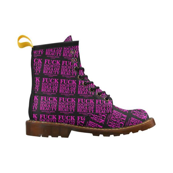 No Fixed Abode EFF Society's Idea of Beauty Women's Combat Boots