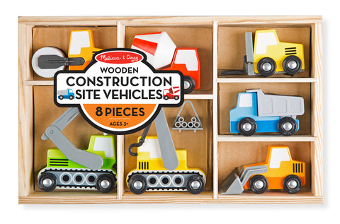 Véhicules de chantier de construction en bois - Melissa & Doug