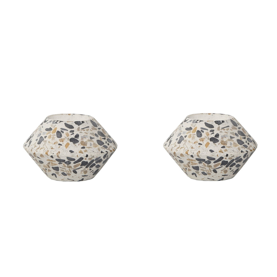 Flora Bunda Terrazzo Tea Light Holder