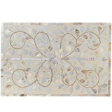 Cream Flower Mother of Pearl Inlay Box