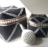 Coastal Beaded Boxes (Black)