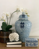 Blue Flower Rectangle Box