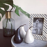 Grey and Brass Glass Vase