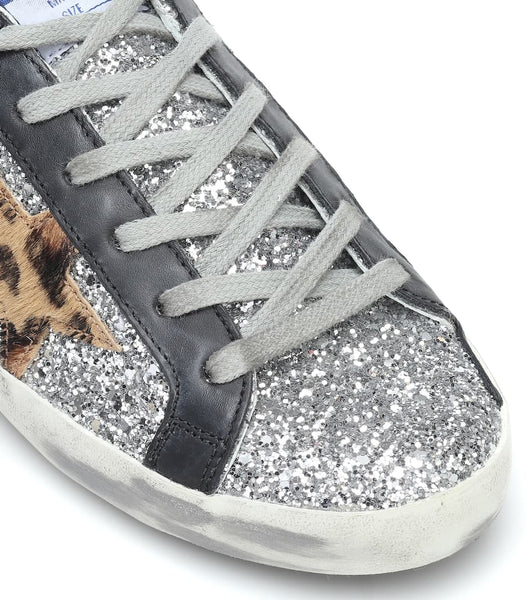 silver glitter sneaker