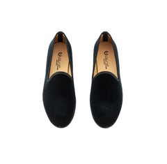 Black Velvet Slipper