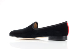 Black Velvet Slipper
