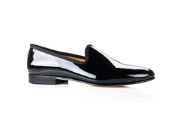 Black Patent Leather Slipper