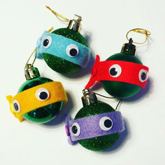 Ninja turtle Christmas ornaments
