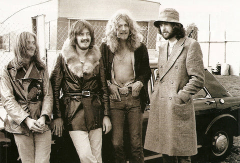 The glamorous backstage life for Led Zeppelin at Bath.