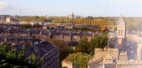 The view across Edinburgh from my writing seat