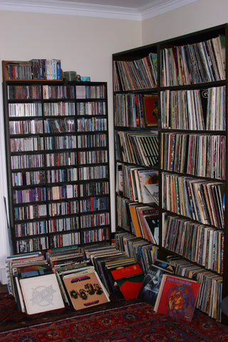 Some more of the collection and a wall of CDs that never get played