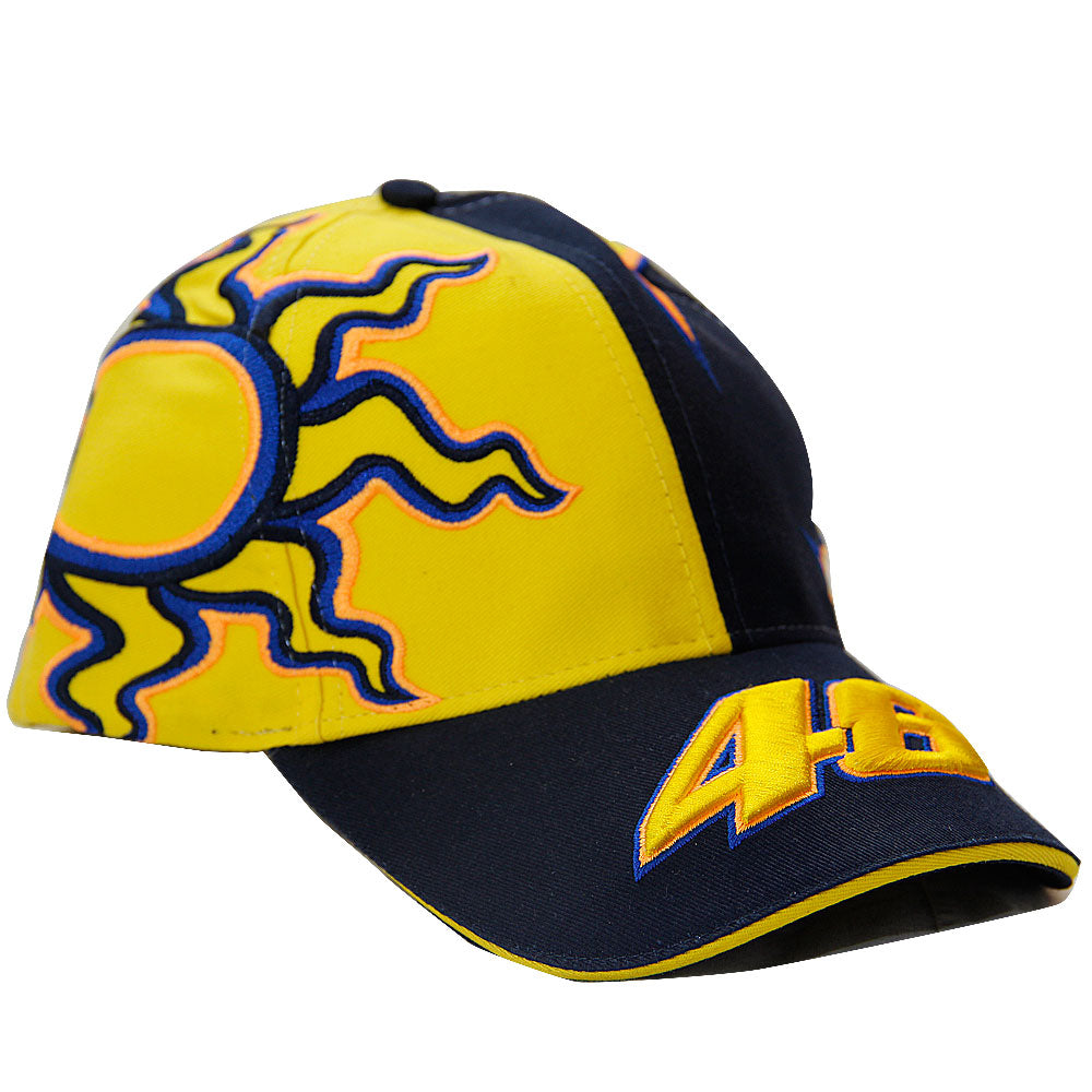 Valentino Rossi VR46 Paddock Cap Yellow Baseball Hat Adult Peak Sun & Moon J&S