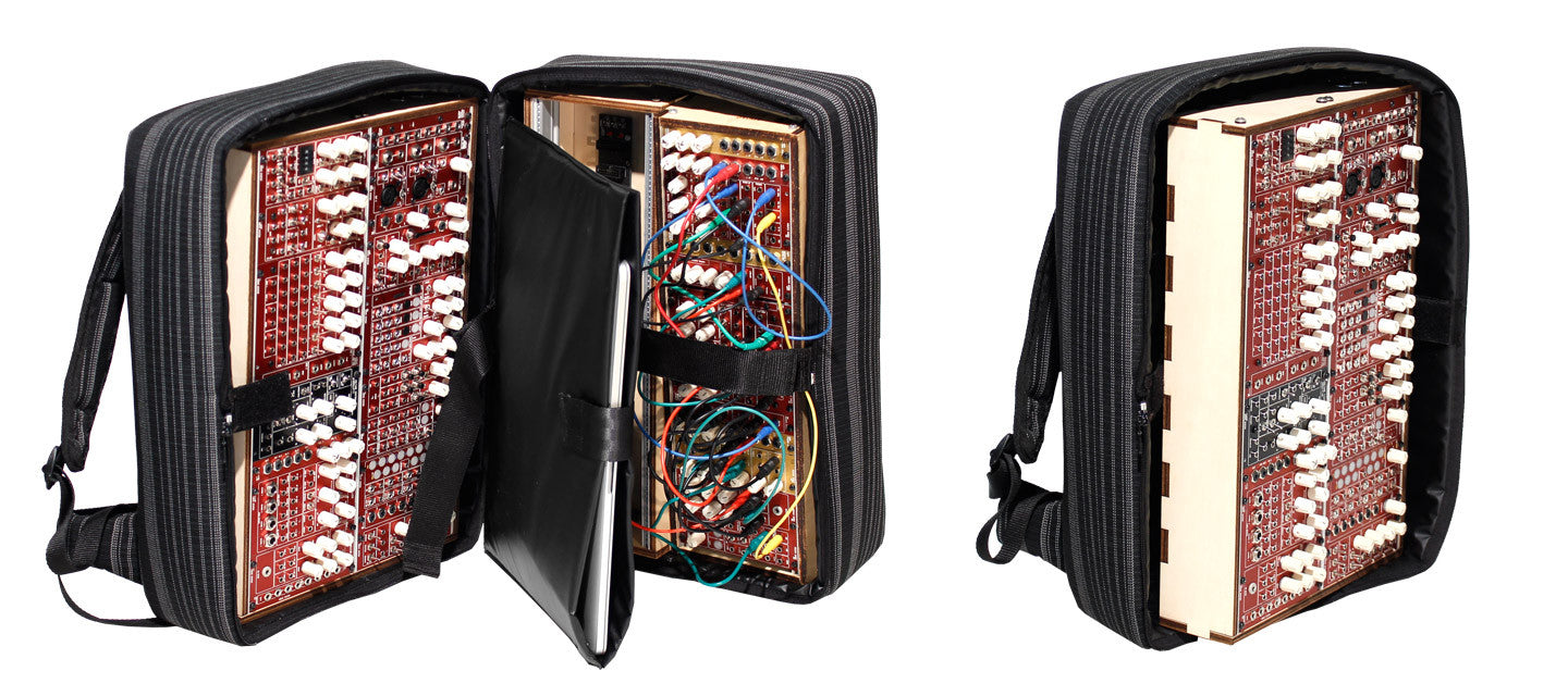 SO-NO-RO-A was specially designed for ADDAC System. This backpack provides you all the functionality and safety you need to carry most of ADDAC System's wood frames, external power supply, cables, laptop, tablet or anything else your performance might need.