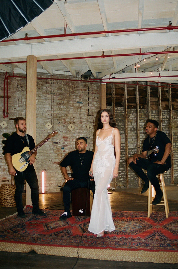 Sabrina Claudio wear the LNH Slip Dress for her music video "The Problem is You"